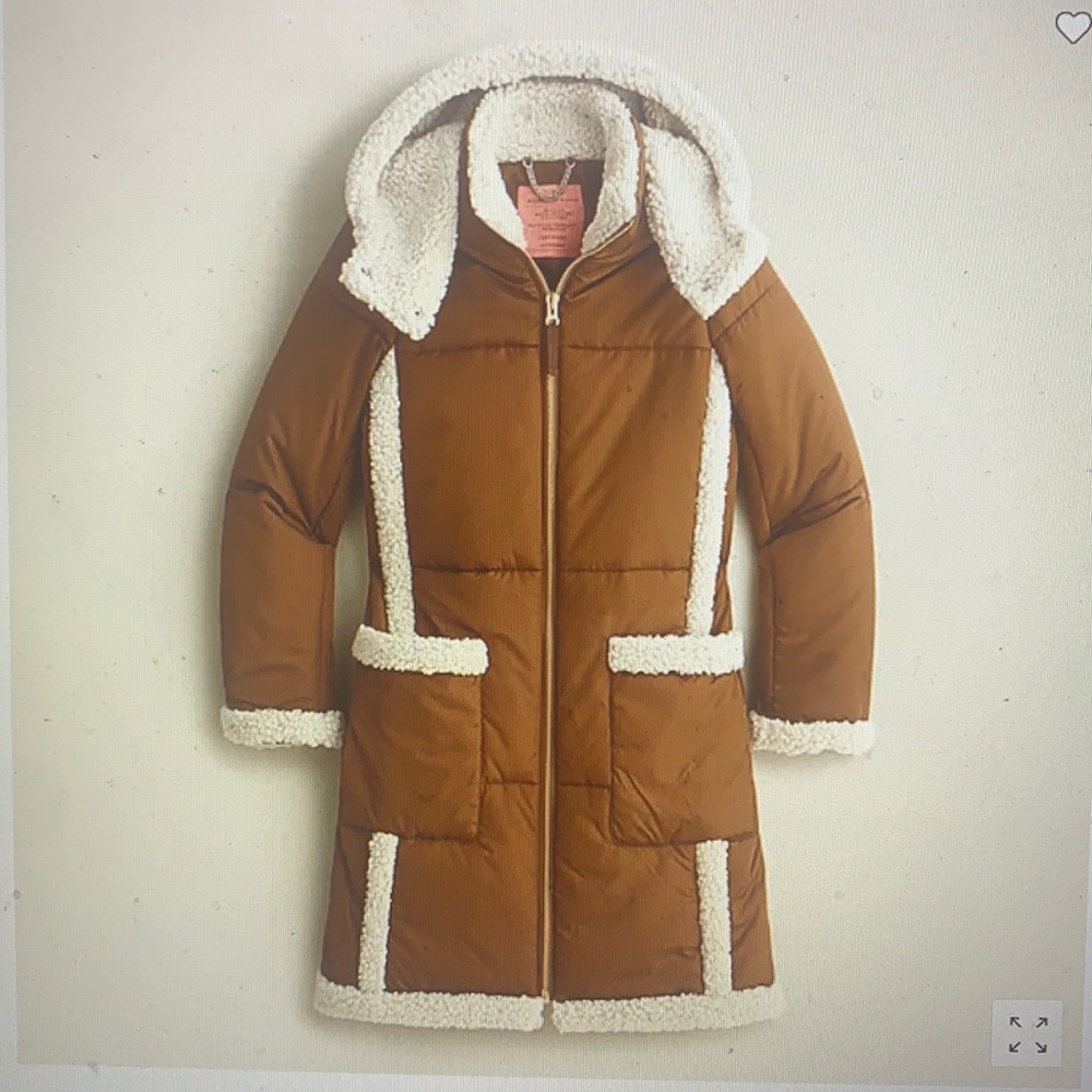 J Crew Snowday Puffer jacket with PrimaLoft, worn twice so basically brand new